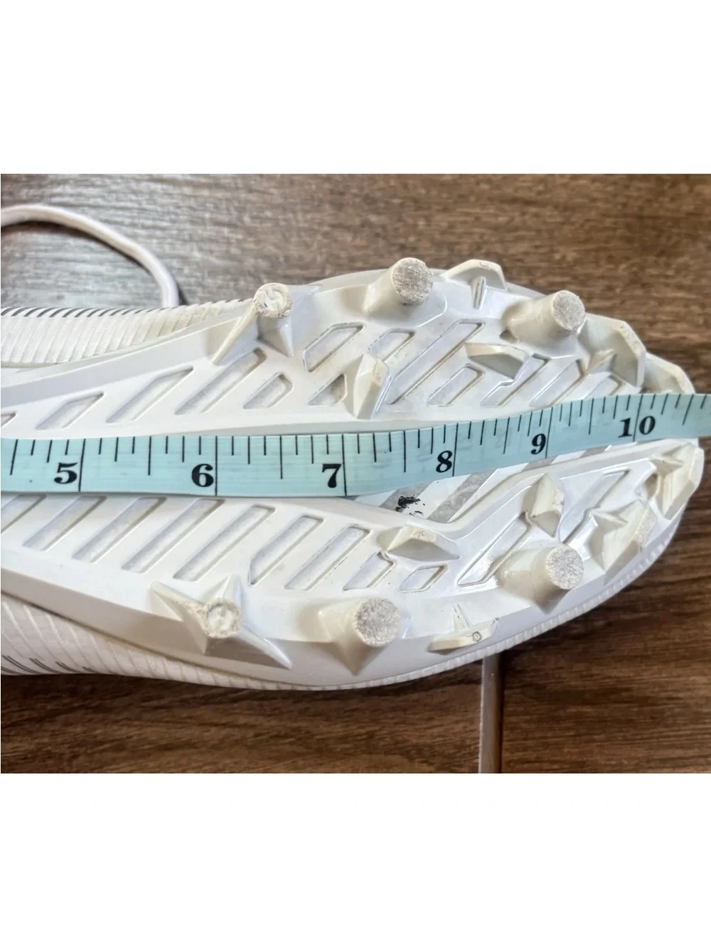 Nike Vapor Edge Football Cleats White Gray Men’s 5.5/6 Approx